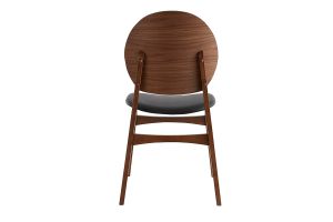 Chaises noires et bois foncé (lot de 2) ELTON