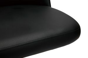 Tabourets de bar design réglables noirs et métal noir (lot de 2) MONTI
