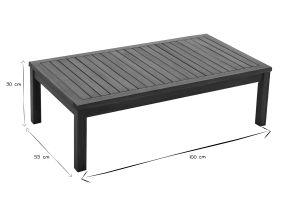 Salon de jardin d'angle 6 places en bois massif avec coussins déhoussables beige naturel BELIZE