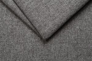 Canapé scandinave 3 places en tissu gris anthracite et bois clair CREEP