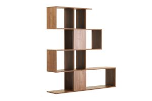 Bibliothèque séparateur design finition bois noyer L139 cm COMO