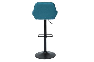 Tabourets de bar réglables design en tissu bleu (lot de 2) RONNIE