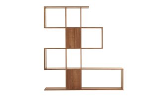 Bibliothèque séparateur design finition bois noyer L139 cm COMO