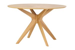 Table à manger design ronde chêne D120 cm DIELLI