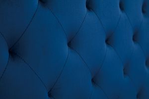 Tête de lit capitonnée en tissu velours bleu nuit L160 cm ENGUERRAND