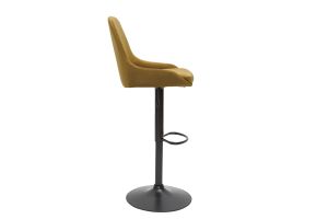Tabourets de bar design réglables velours bronze (lot de 2) HOLO