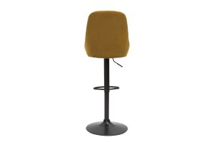 Tabourets de bar design réglables velours bronze (lot de 2) HOLO