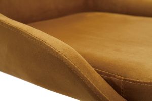 Tabourets de bar design réglables velours bronze (lot de 2) HOLO