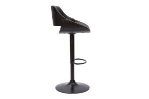 Tabouret de bar design noir réglable pivotant 360° CLASH