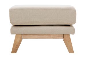 Pouf poggiapiedi scandinavo sfoderabile beige OSLO