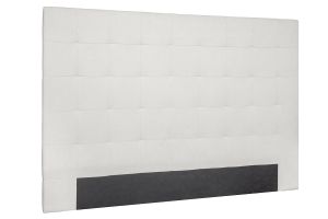 Tête de lit capitonnée en tissu beige clair naturel L180 cm HALCIONA