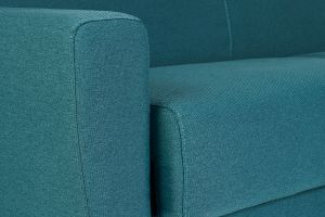 Divano letto scandinavo blu anatra con materasso 18 cm GRAHAM