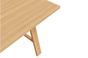 Table à manger rectangulaire bois chêne L180 cm SAULE