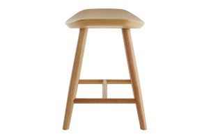 Sgabello basso in legno chiaro H46.5 DEMORY