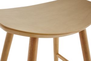 Sgabello basso in legno chiaro H46.5 DEMORY
