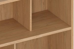 Bibliothèque scandinave finition bois clair chêne L140 cm EPURE