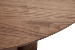 Table basse design bois foncé noyer L78 cm HOLLEN