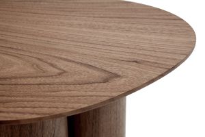 Table d'appoint design bois foncé noyer L44 cm HOLLEN