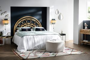 Tête de lit déco en rotin naturel L160 cm SORAYA