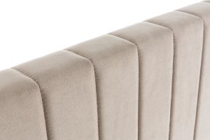 Tête de lit en tissu velours taupe L170 cm NEHA