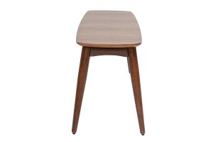 Banc vintage bois foncé noyer L130 cm NORDECO