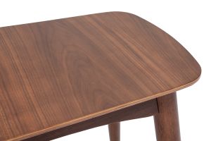 Banc vintage bois foncé noyer L130 cm NORDECO