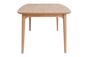 Table extensible rallonges intégrées rectangulaire en bois clair L180-230 cm FIFTIES