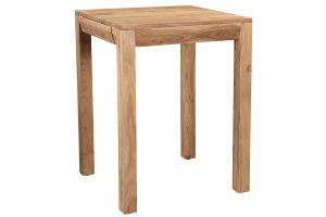 Table de bar haute extensible carrée en bois massif L80-135 cm BALTO