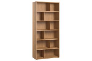 Bibliothèque design finition bois clair chêne L92 cm EPURE