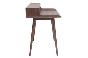 Bureau avec rangements vintage bois foncé noyer L110 cm OPUS