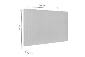 Tête de lit en tissu beige L170 cm NEHA