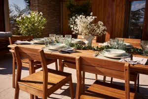 Chaises de jardin en acacia massif (lot de 2) CANOPEEsss