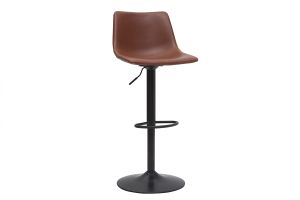 Tabourets de bar vintage réglables pivotants marron clair (lot de 2) NEW ROCK