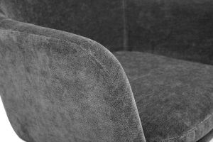 Tabourets de bar effet velours gris foncé H65 cm (lot de 2) AMIKA