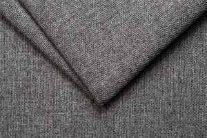 Canapé convertible scandinave 3 places en tissu gris anthracite et bois clair avec matelas 10 cm CREEP
