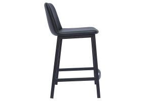 Tabourets de bar design noirs H66 cm (lot de 2) ARSENE