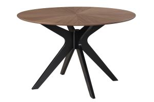 Table à manger design ovale noyer L160 cm DIELLI
