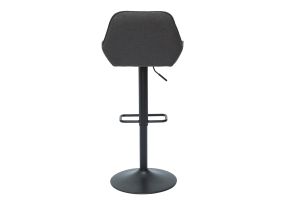Tabourets de bar réglables design en tissu gris anthracite (lot de 2) RONNIE
