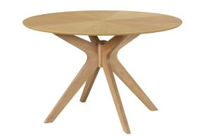 Table à manger design ovale chêne L160 cm DIELLI