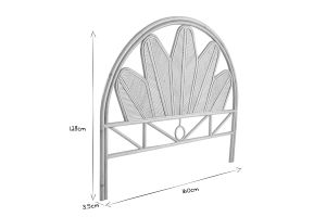Tête de lit déco en rotin L160 cm NALAH