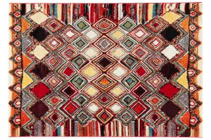 Tappeto a motivi multicolori 160 x 230 cm HOLI