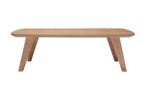 Table basse rectangulaire scandinave bois clair L120cm FIFTIES