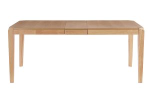 Table extensible rallonges intégrées rectangulaire en bois clair L150-180 cm BOLLY
