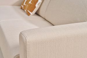 Divano letto materasso poggiatesta regolabili beige naturale 140x190 cm GOYA