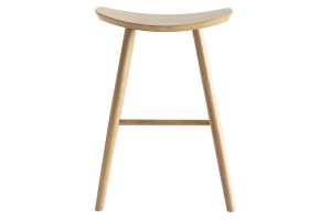 Tabouret de bar design bois clair H65 cm DEMORY