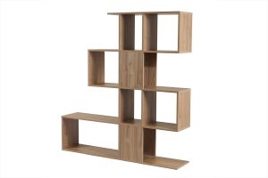 Bibliothèque ouverte séparateur design finition bois clair chêne L139 cm COMO