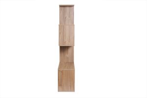 Bibliothèque ouverte séparateur design finition bois clair chêne L139 cm COMO