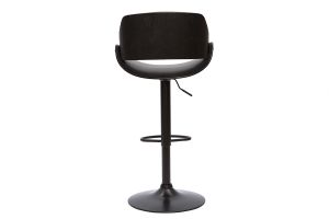 Tabouret de bar design noir réglable pivotant 360° CLASH