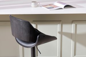 Tabouret de bar design noir réglable pivotant 360° CLASH