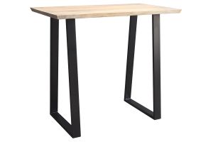 Table de bar en bois manguier massif et métal noir L120 cm VIJAY